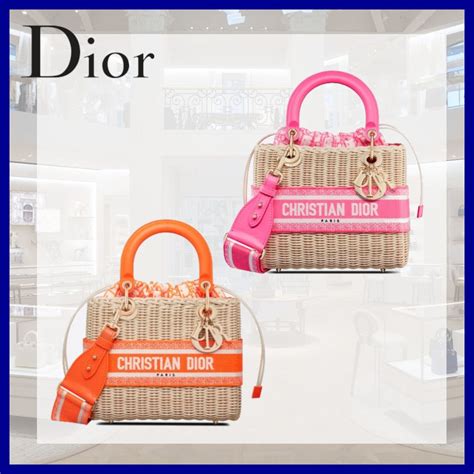 lady dior straw bag|More.